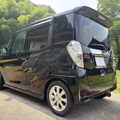 ご成約ありがとうございました！上級グレードEKスペースカスタムG☆パワースライドドア☆Bカメラ☆ワンオーナー☆ローダウン☆社外ナビ☆フルセグTV☆レザー調シートカバー☆車検9年7月☆の画像
