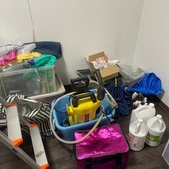 業務用 清掃道具一式セット（高圧洗浄機・バキューム・モップなど）※引取歓迎
の画像