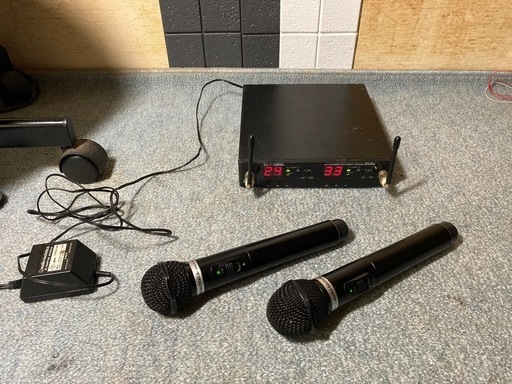 オーディオテクニカワイヤレスマイク二本セット