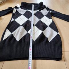 BUONA GIORNAIA アーガイル柄 ボトルネックセーターの画像