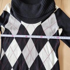 BUONA GIORNAIA アーガイル柄 ボトルネックセーターの画像
