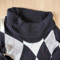 BUONA GIORNAIA アーガイル柄 ボトルネックセーターの画像