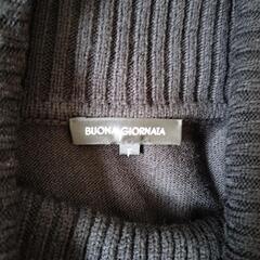 BUONA GIORNAIA アーガイル柄 ボトルネックセーターの画像