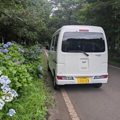 令和１年６月　ハイゼットカーゴDX　SA３　乗って帰れる アイドリングストップ　BluetoothAudioナビ　SA３ 車検９年６月20日　ＡＴ　ガソリン/LPG燃料のハイブリッド車　コミコミ48万円の画像