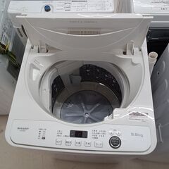 リユースのサカイ栃木店★ジモティ割あり★ SHARP 洗濯機 ES-GE5E 5.5kg 21年製 動作確認／クリーニング済み TC9666の画像