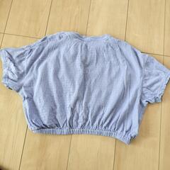 130センチ　女の子　トップス　カットソー　春夏　パープル　ＧＵの画像