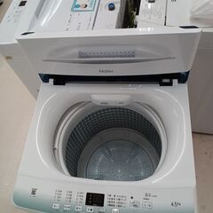 リユースのサカイ栃木店★ジモティ割あり★ Haier 洗濯機 JW-U45HK 4.5kg 22年製 動作確認／クリーニング済み TC9667の画像