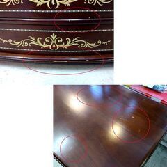 アンティーク調 3段ローチェスト 幅：約82cm 象嵌細工 収納 家具 北欧 ヴィンテージ 札幌市 中央区 南12条の画像