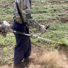 草刈りします💪