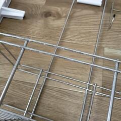 ニトリ　ステンレスシャワーラック2段(スクエア)の画像