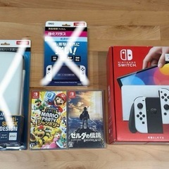 Nintendo Switch 有機ELセット+マリオパーティー&ゼルダの伝説の画像