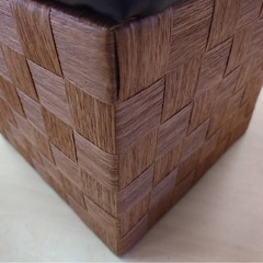 ● ニトリ 収納付き スツール ドーラ DBR オシャレ 収納 椅子 イス  30×30×30cm コンパクトサイズ 中古 ③の画像