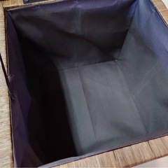 ● ニトリ 収納付き スツール ドーラ DBR オシャレ 収納 椅子 イス  30×30×30cm コンパクトサイズ 中古 ③の画像