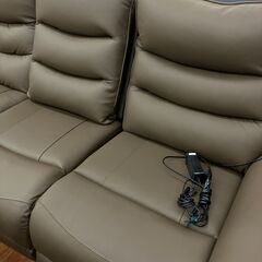 NITORI ニトリ 3人掛け電動ソファ Nビリーバ No.2378● ※現金、クレジット、スマホ決済対応の画像