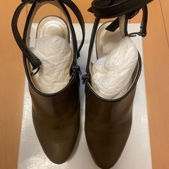 美品ちゃけちょけヒールサンダルパンプス23.5の画像