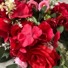 薔薇　造花　2個セット　結婚式 パーティーの画像