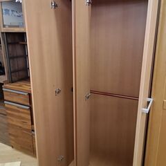 値下げしました!!★リユースのサカイつくば店★TK5830  洋服ダンス ナチュラル H180×D56×W80 クリーニング済みの画像