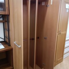 値下げしました!!★リユースのサカイつくば店★TK5830  洋服ダンス ナチュラル H180×D56×W80 クリーニング済みの画像