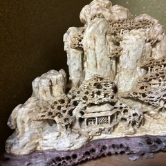 中国寿山石 寿山石彫刻 彫刻美術 金魚インテリア メダカ鉢 竜