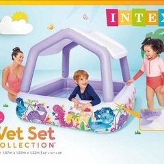 INTEX サンシェードプール　屋根付き　イエロー　美品の画像