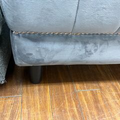 2人掛けソファ ベルベット生地 No.2320● ※現金、クレジット、スマホ決済対応の画像