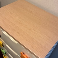 値下げ！　アイリスオーヤマ　キッズ　ベビー　チェスト　プーさん　5段の画像