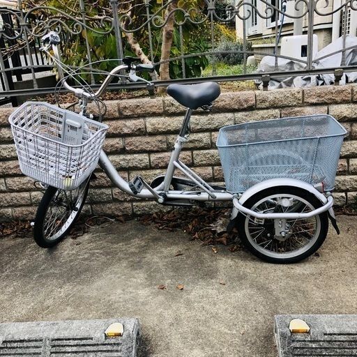 武田産業 電動大人三輪車ナチュラルフローE 200 シルバー の