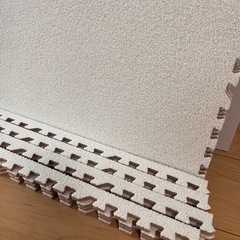 ニトリ　ジョイントマット　洗える　柔らか起毛　9枚の画像