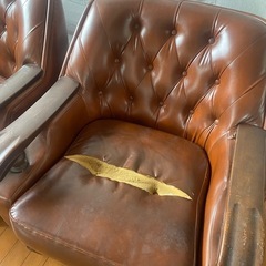 一人用ソファ2脚の画像