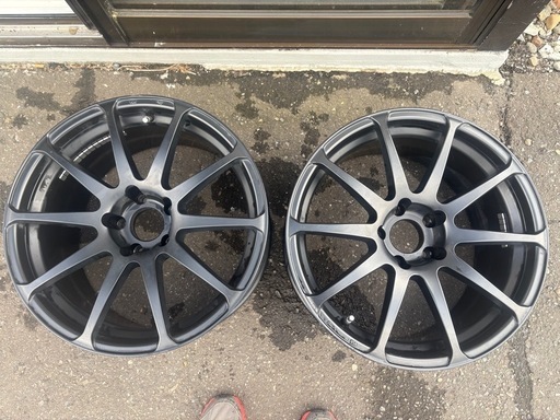 受け付け終了ファントムX9.5J18インチ＋28　114.3 5H 2本