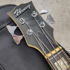 D0593 HONEY エレキベース エレキ ベース bass ケース付き 動作未確認の画像