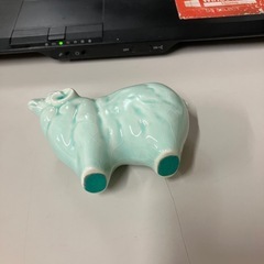 ☆値下げ☆Y2507-309 陶器製羊置物 中古の画像