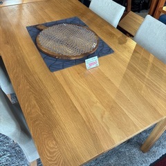 【ジモティー限定SALE】38500→35000円　無印良品 無印 MUJI オーク材 ダイニングセット ダイニングテーブル ダイニングチェア テーブル チェア シンプル ナチュラル おしゃれの画像