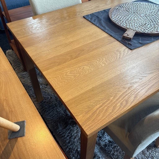 【ジモティー限定SALE】33900→29700円　無印良品 無印 MUJI オーク材 ダイニングセット ダイニングテーブル ダイニン