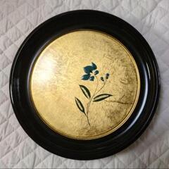 山中漆器金箔絵変り漆器皿5枚セットの画像