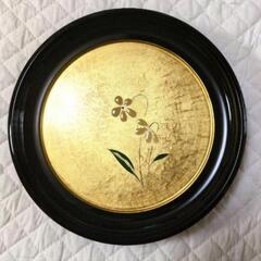 山中漆器金箔絵変り漆器皿5枚セットの画像