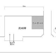 ★貸土地★  生駒郡斑鳩町法隆寺西　40坪　 #資材置き場…