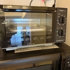 象印マホービン オーブントースター 食パン2枚焼き ブラック EQ-AM22-BAの画像