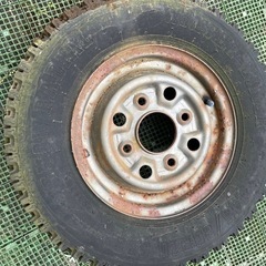 タイヤ鉄チン2本鉄くずの画像