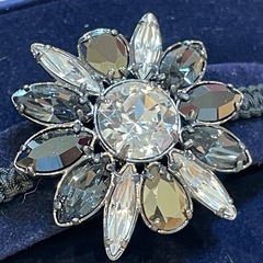 D7018【スワロフスキー】シュルーク ブラック ブレスレットの画像