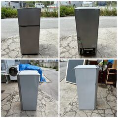 【❗️✨省スペース冷蔵庫✨❗️】SHARP SJ-H12D-S 2ドア冷蔵庫 ✨簡易清掃・動作確認済❗️の画像