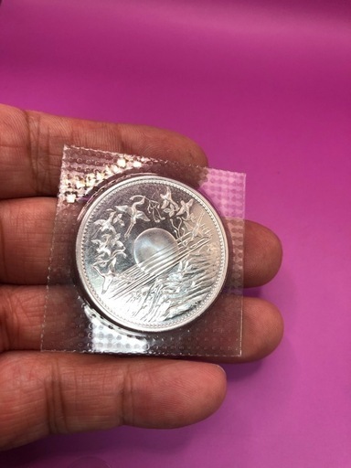 天皇陛下御在位60年記念プルーフ硬貨　1万円銀貨