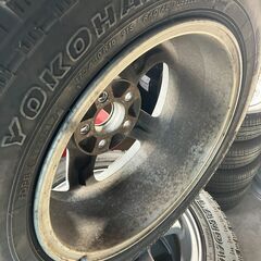 32スカイライン　純正16インチ　ジオライダーM/T+　マッドタイヤ付きの画像