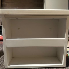 【譲り手決まりました】【無料】 白ローテーブル 120×50×40の画像