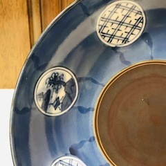 大胆な色使いの焼き物　大皿　の画像