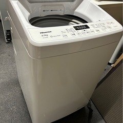 大容量8キロ！2021年製　ハイセンス全自動洗濯機HW-DG80Bの画像