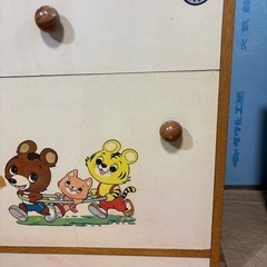日光産業 チェスト 6段 レトロ ネコ印 ベビー タンスの画像