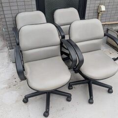 ★★【即決】麻雀卓専用中古イスグレー４脚★★の画像
