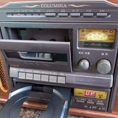 卓上型ステレオシステム レコード CD カセット ラジオ GP-28 取扱説明書 COLUMBIA コロムビア 札幌市北区屯田の画像