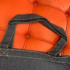 美原店 未使用 IBIZA イビザ デニム トートバッグ　ロゴ入り の画像